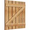 Ekena Millwork Spaced Board-n-Batten Shutters w/Z-Bar, Rough Sawn Western Red Cedar, 34 3/4W x 33H, PR RBS06Z35X033RWR - alternate 5
